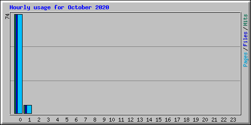 Hourly usage for October 2020